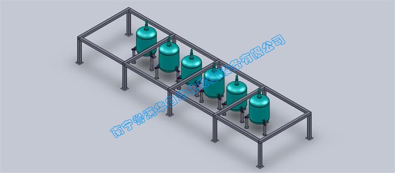 南寧譽滿華液體肥料反應(yīng)釜稱重配料系統(tǒng)