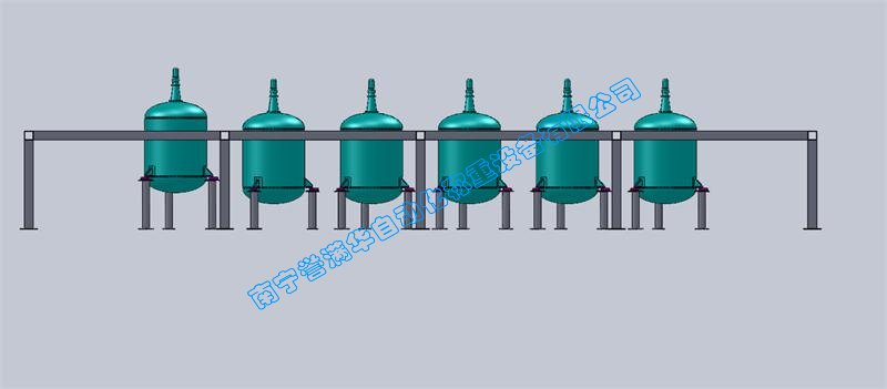 南寧譽滿華液體肥料反應(yīng)釜稱重配料系統(tǒng)
